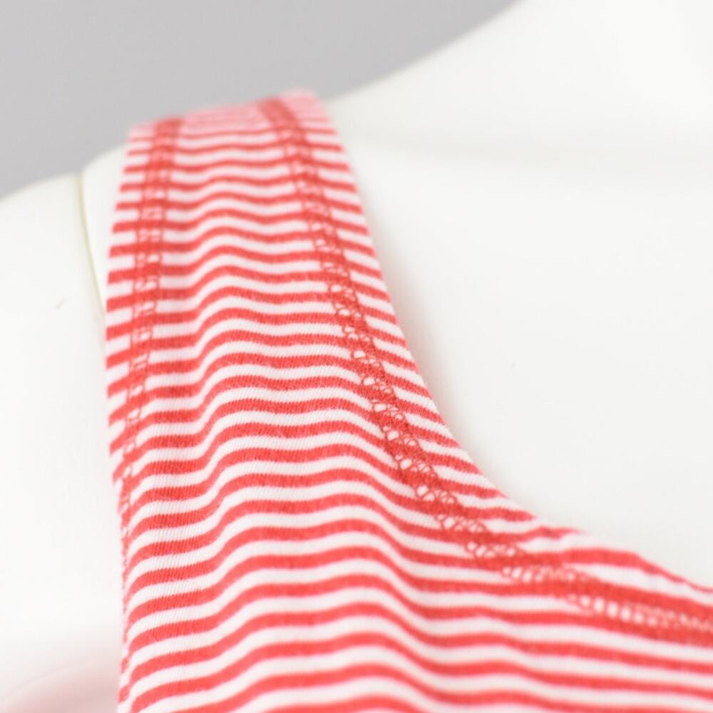 Vintage Basic Editions Red & White Striped Tank T… - image 4
